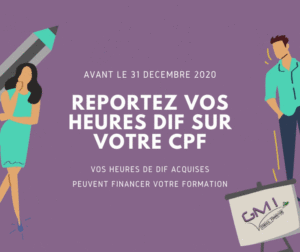 Reportez vos heures de DIF sur votre CPF