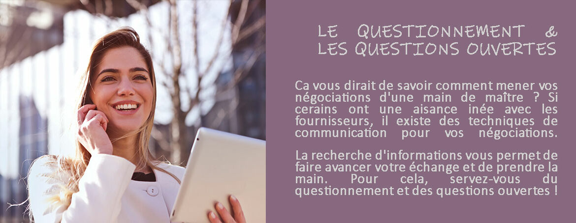 le questionnement et les différentes types de questions