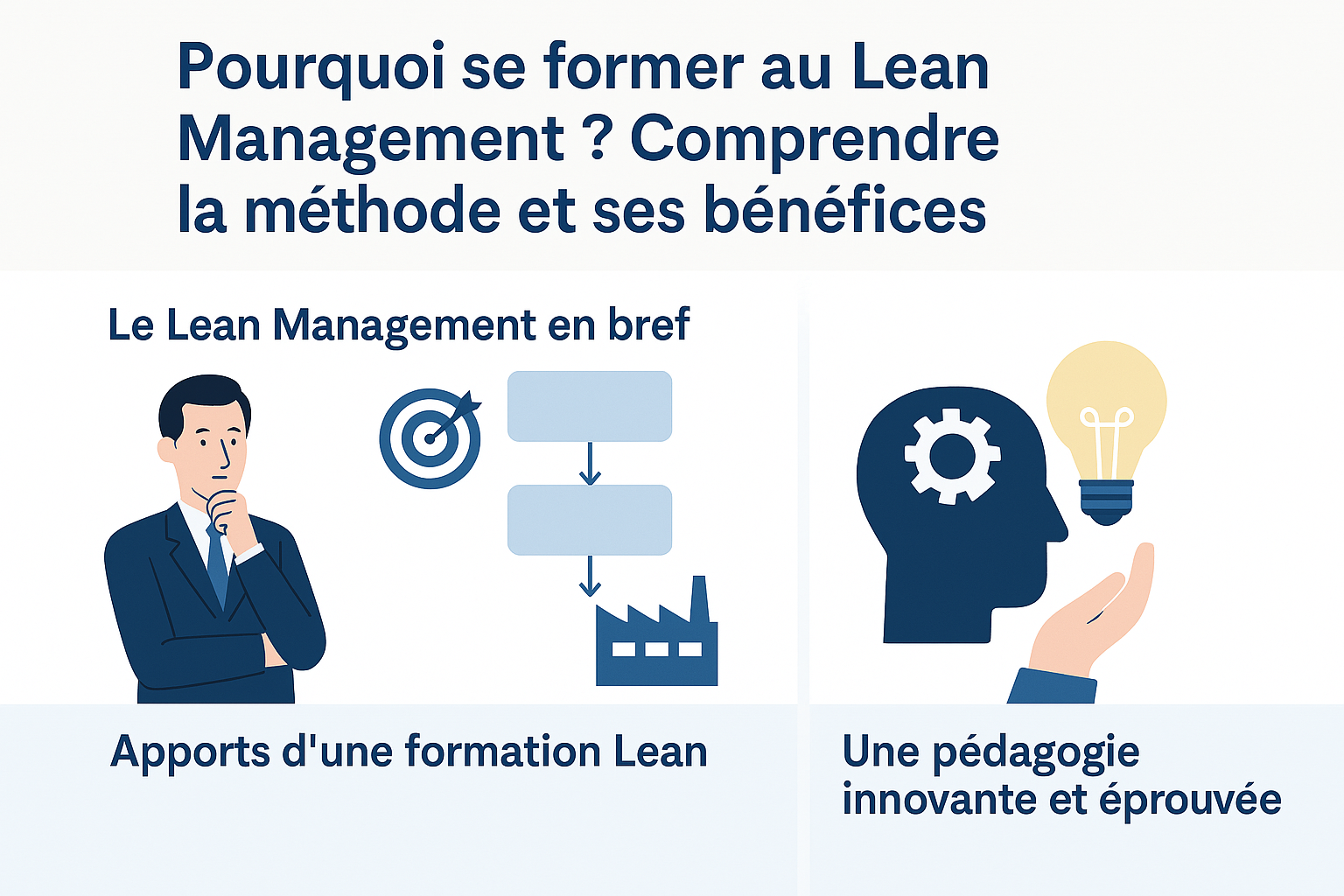 Illustrations sur la Formation lean management